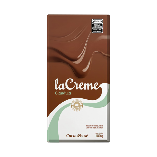 Tablete laCreme de Chocolate ao Leite e Avelã 100g