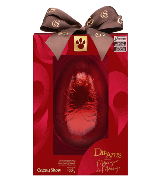 Ovo de Páscoa Dreams Merengue de Morango 400g