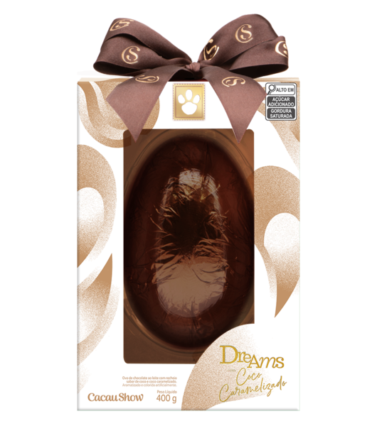Ovo de Páscoa Dreams Coco Caramelizado 400g
